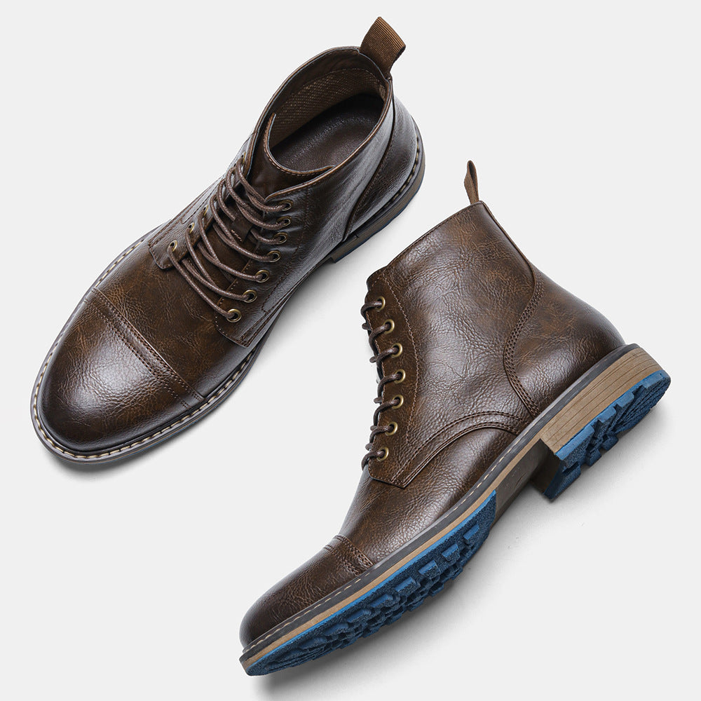 Botas Dr Martens desgastadas retro informales de moda para hombre