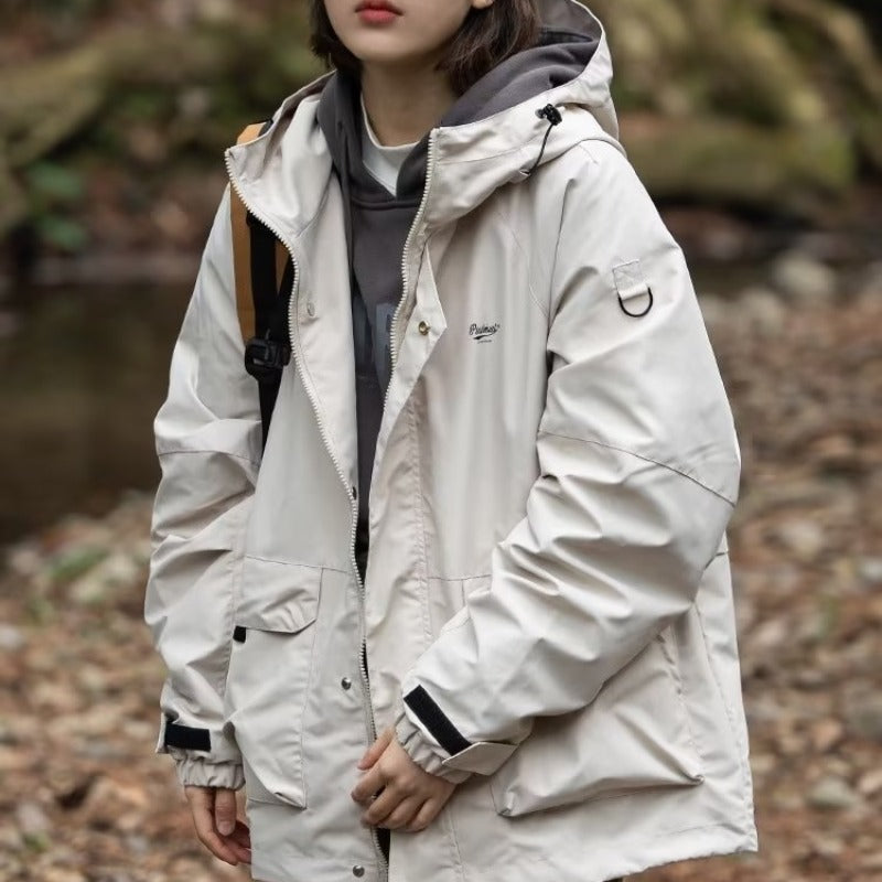 Chaqueta con capucha al aire libre para hombres y mujeres