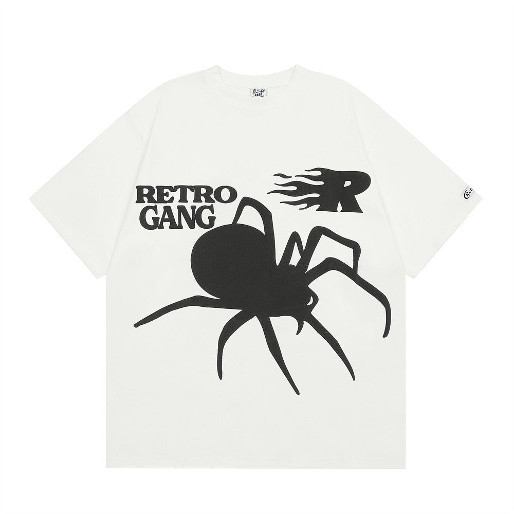 Polera de manga corta con estampado de araña