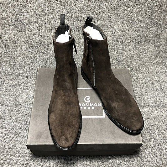 Botas cortas con cremallera superior para hombre