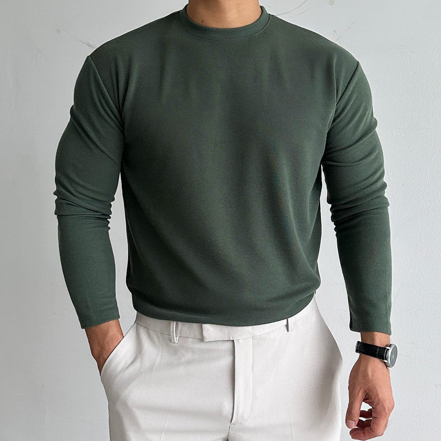 Camiseta interior de hombre engrosada de dralón para otoño e invierno