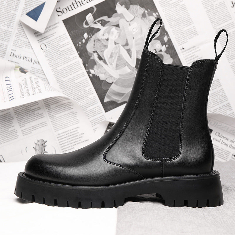 Botas Dr Martens con forro polar de invierno estilo coreano para hombre