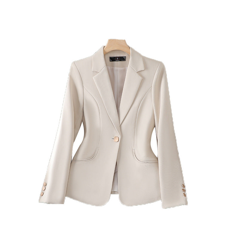 Chaqueta de traje informal ajustada para mujer