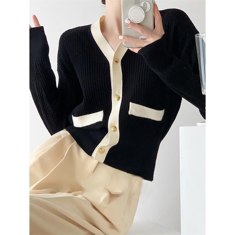 Autumn And Winter Korean Style Simple Loose Temperament Sweater Cardigan