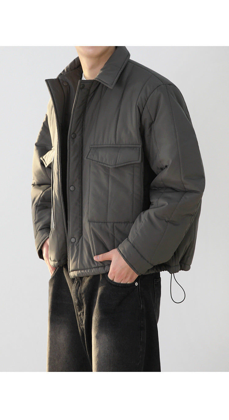 Lapel Cotton-padded Coat Niche Workwear Cotton-padded Jacket