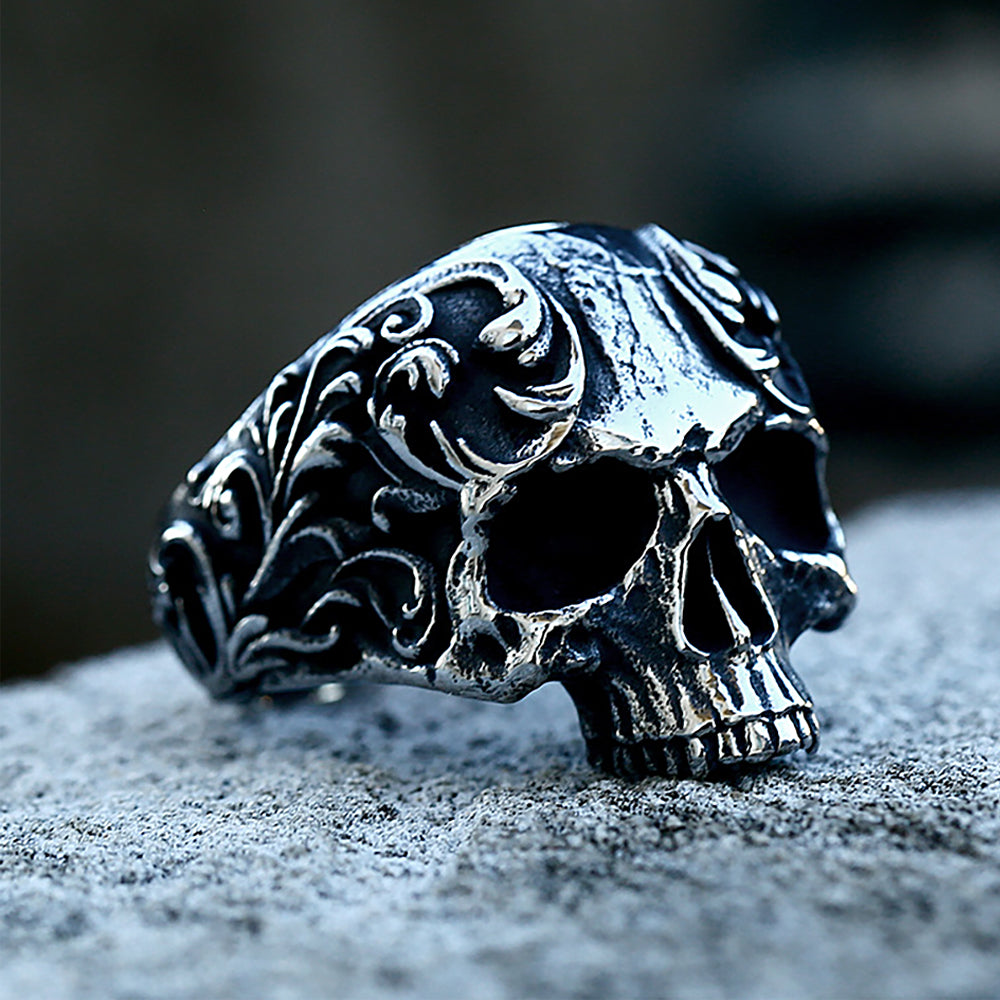 Anillo de hombre punk dominante de acero inoxidable