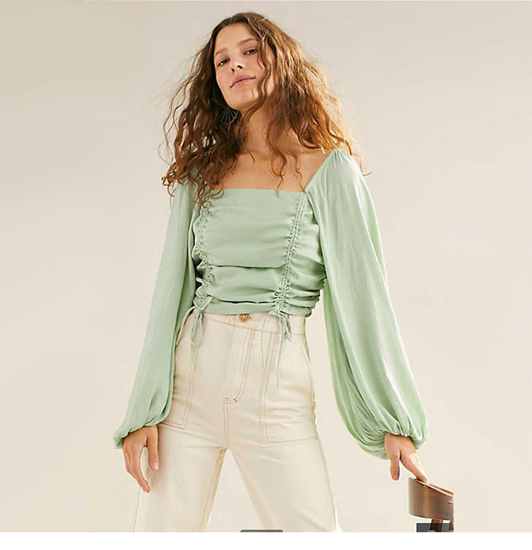 Crop Top verde matcha mujer