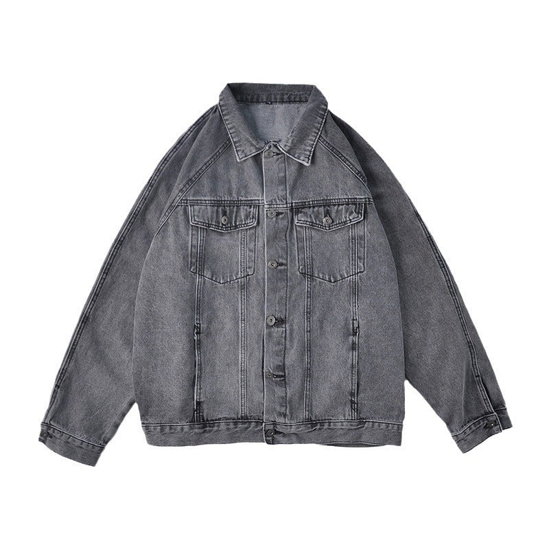 Ins Distressed Outerwear Jacket Hong Kong Style Long Sleeve Top