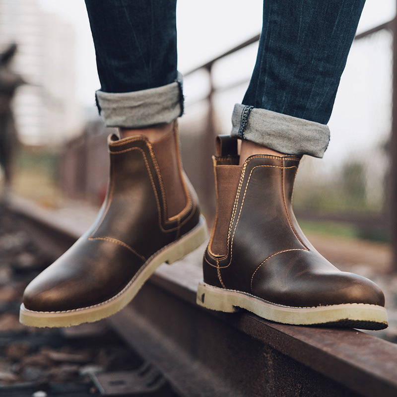 Botas Chelsea Dr Martens estilo británico informal para hombre