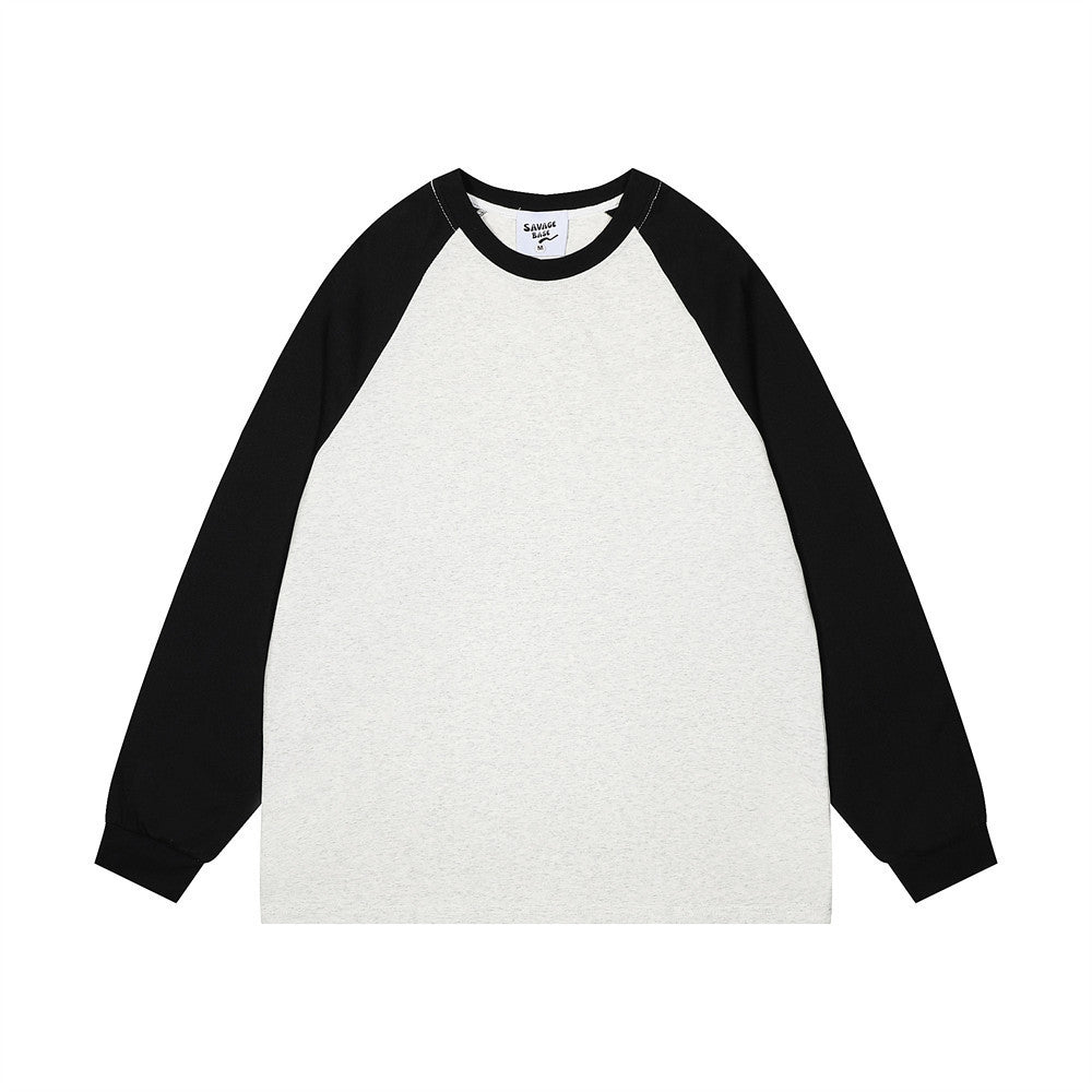 Contrast Color Raglan Long Sleeve Men's Sweater