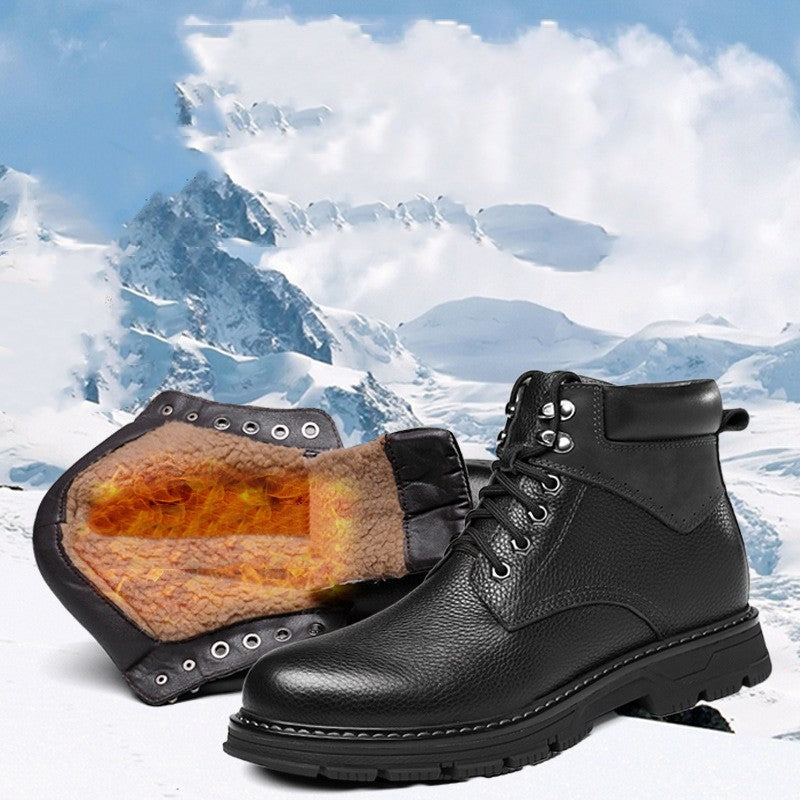 Bototos Martin de cuero de invierno para hombre