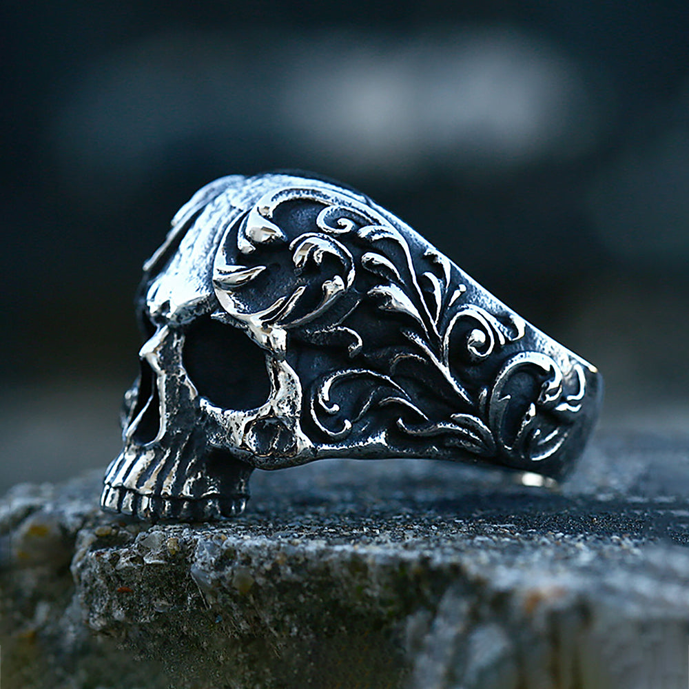 Anillo de hombre punk dominante de acero inoxidable