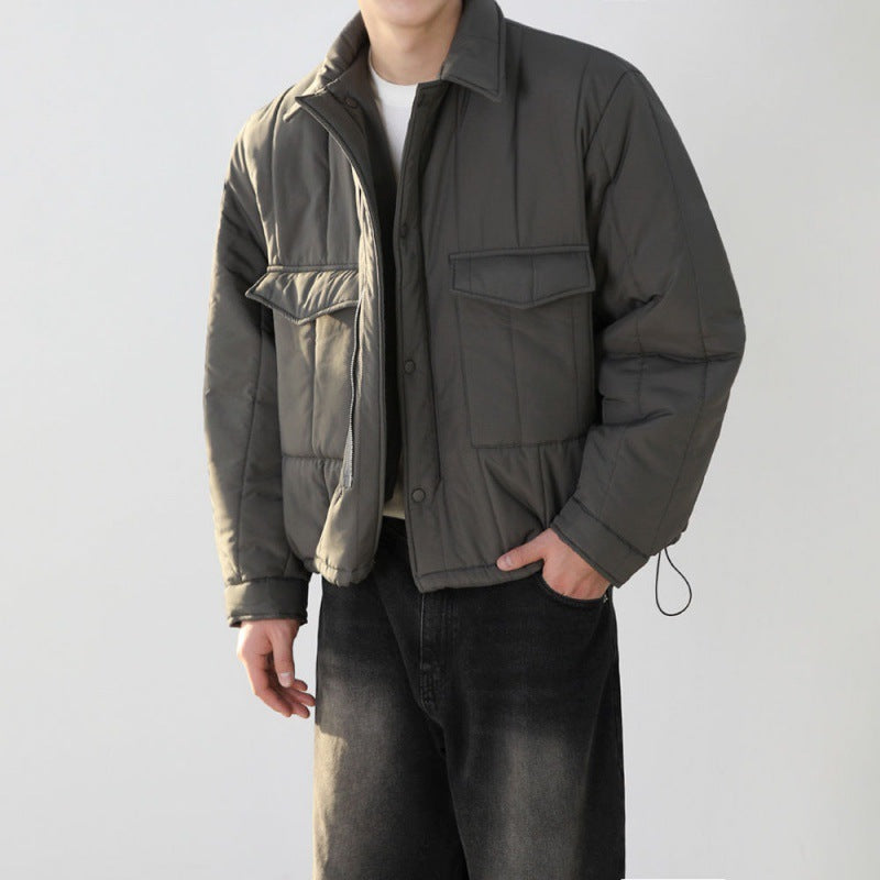 Lapel Cotton-padded Coat Niche Workwear Cotton-padded Jacket