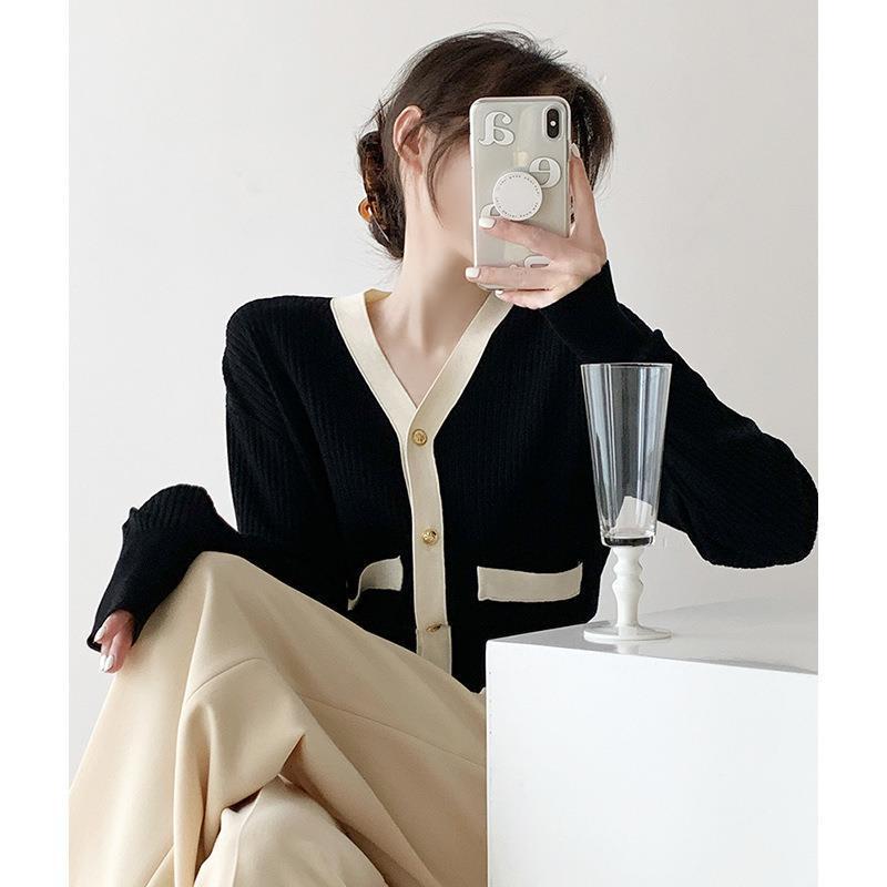 Autumn And Winter Korean Style Simple Loose Temperament Sweater Cardigan