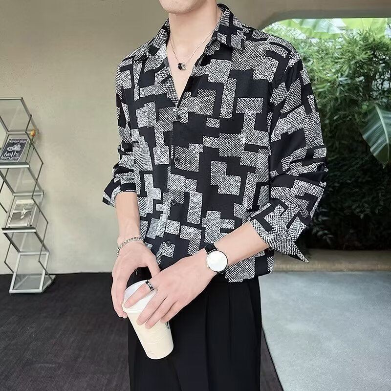 Summer Thin Shirt Men's Long Sleeve Casual