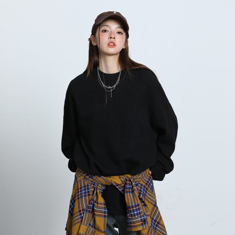 Autumn New Simple Loose Couple Sweater For Women