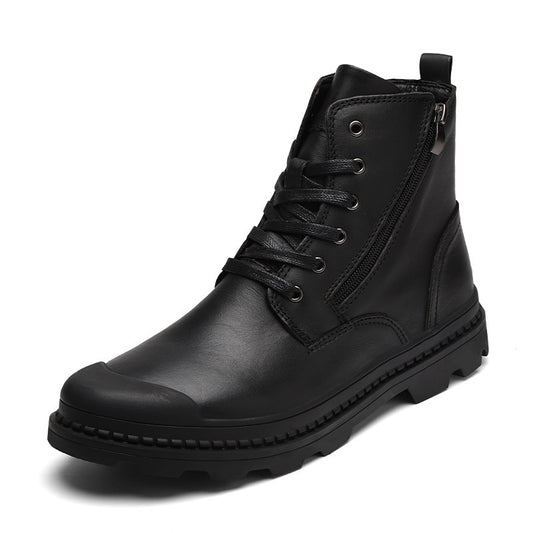 Botines Martin capa superior de cuero para hombre