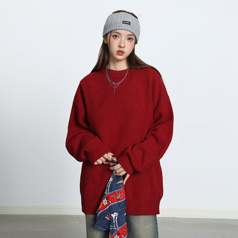 Autumn New Simple Loose Couple Sweater For Women