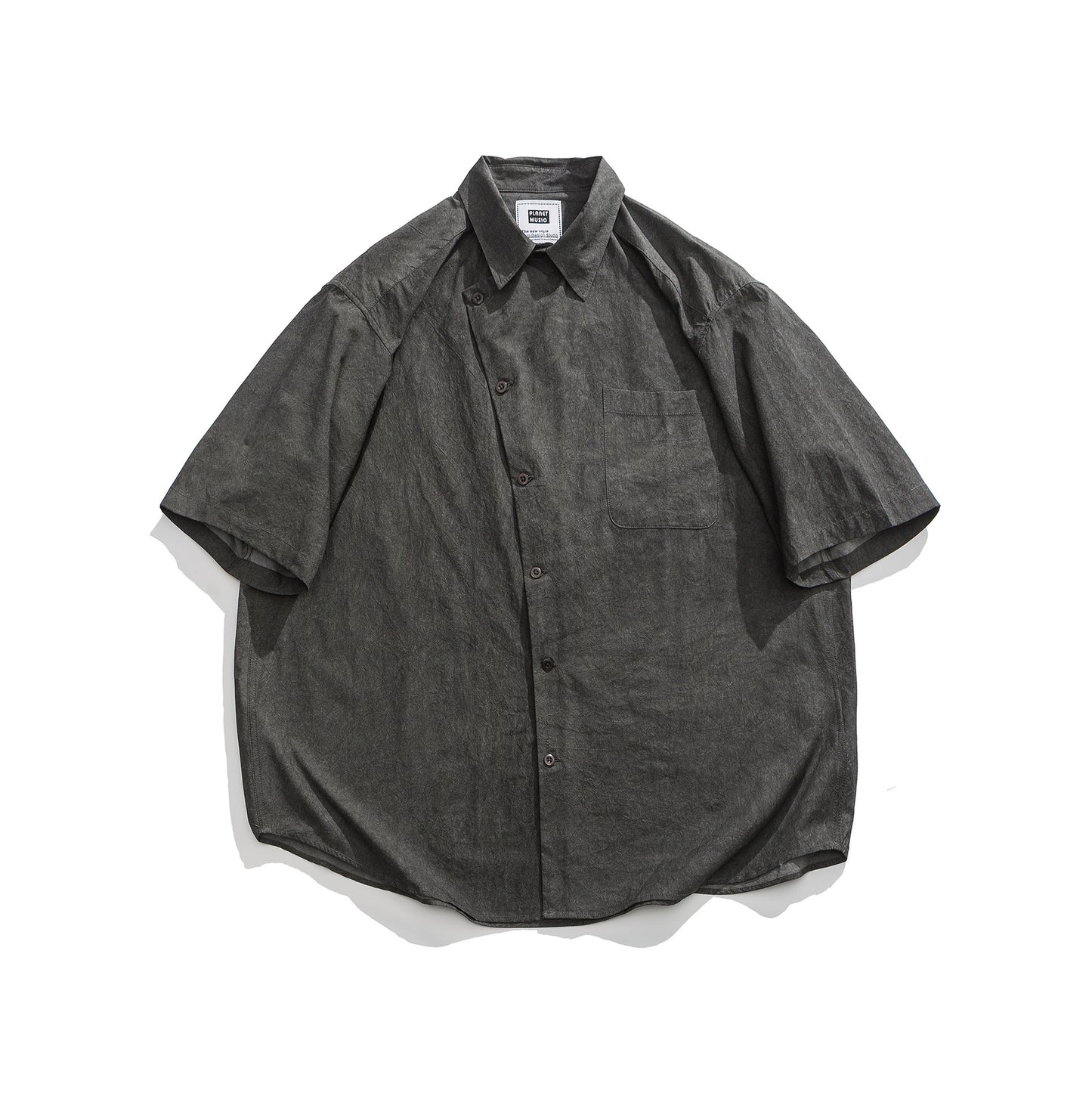 Japanese Trendy Fashion Leisure Washed-out Shirt