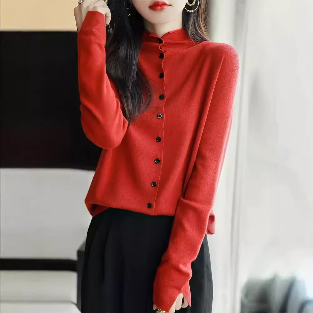 Women's Autumn Long Sleeve Thin Sweater Coat Cardigan