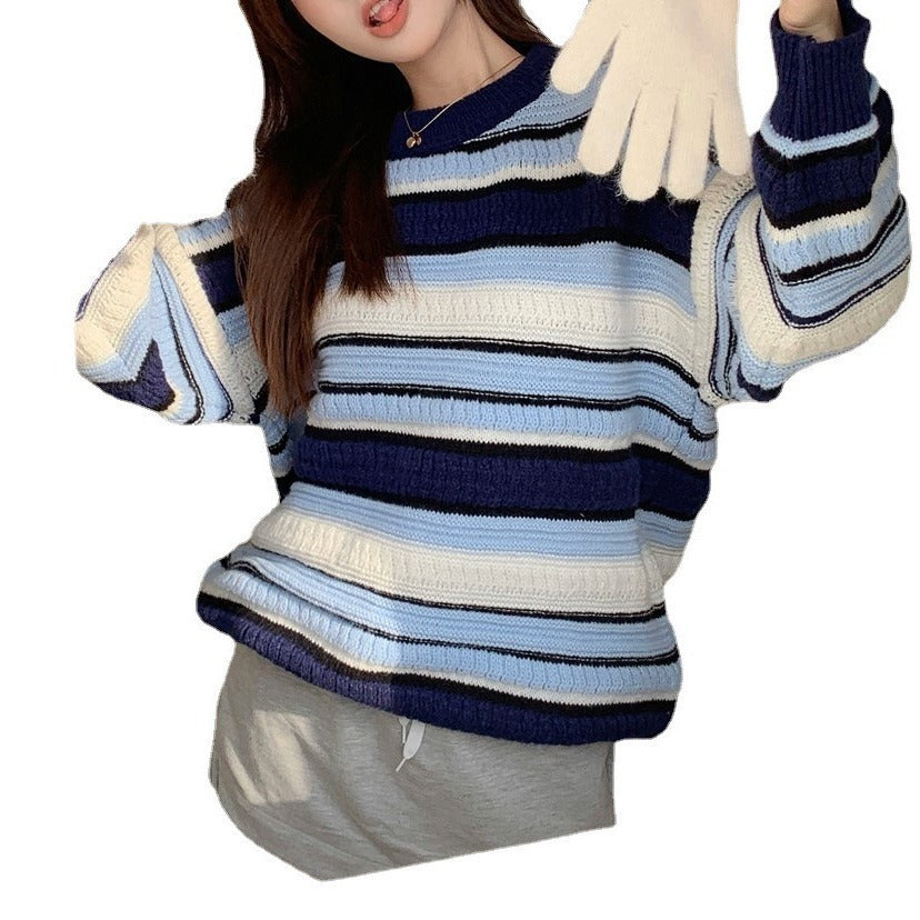 Irresistible Pattern Cable-knit Sweater Ins Idle Style