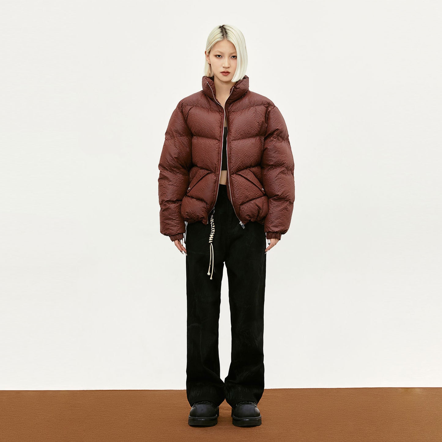 Parka American Street acolchada de algodón térmico invierno para mujer