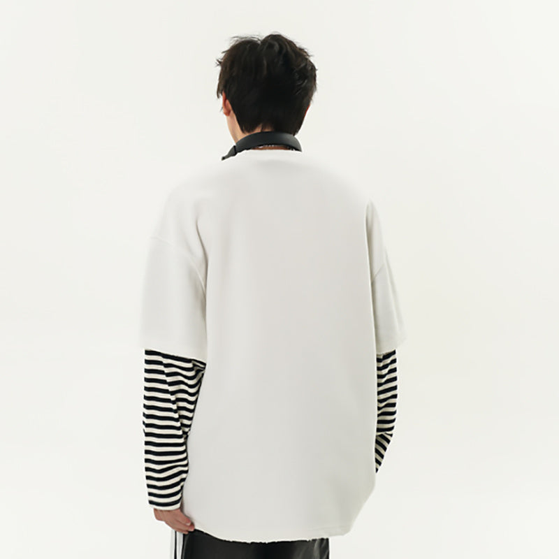 Striped Round Neck Sweater For Men