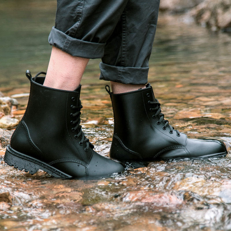 Botines de lluvia informales cortos antideslizantes para hombre