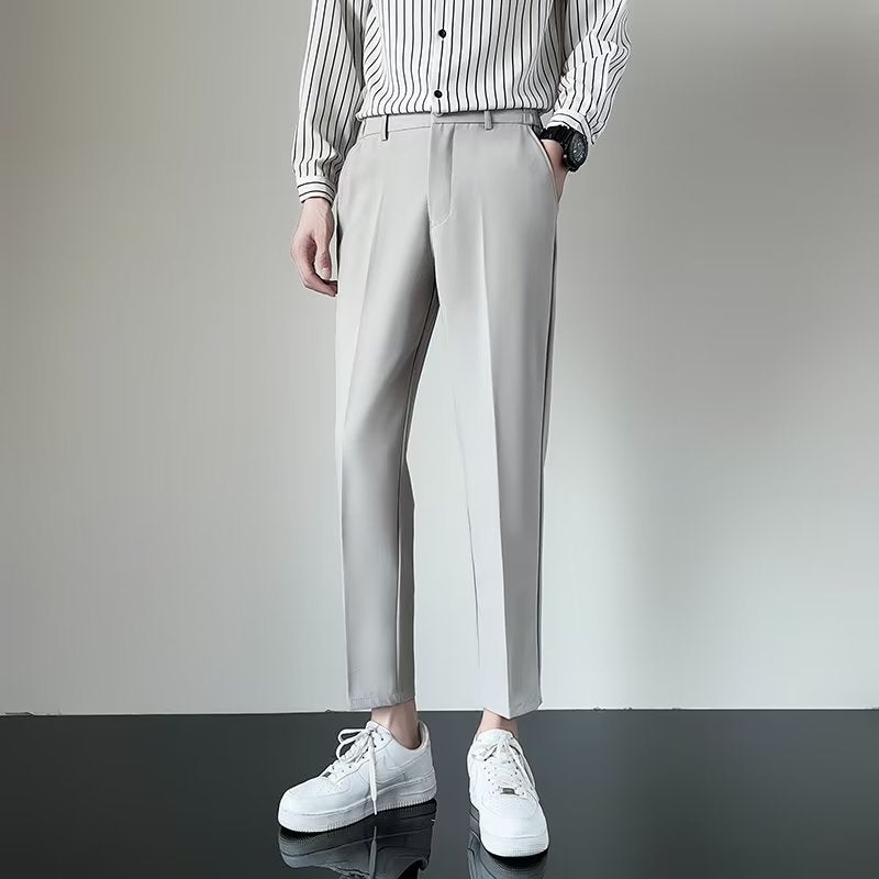 Pantalón casual de noveno traje para hombre primavera y otoño