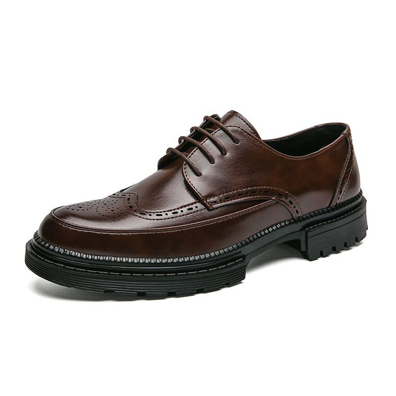 Zapatos de cuero puntiagudos para hombres