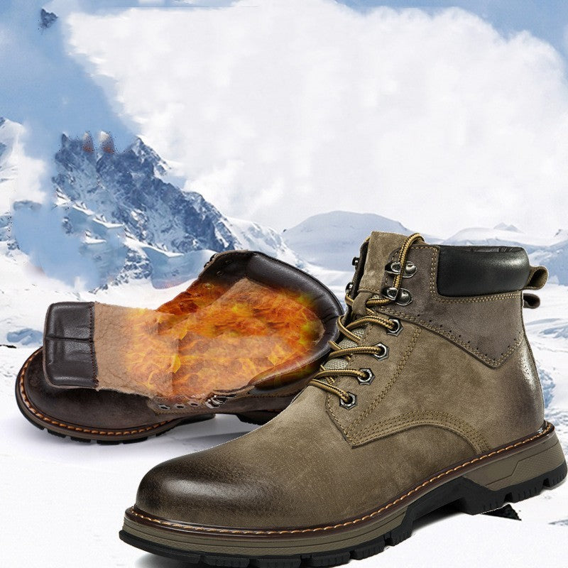 Bototos Martin de cuero de invierno para hombre