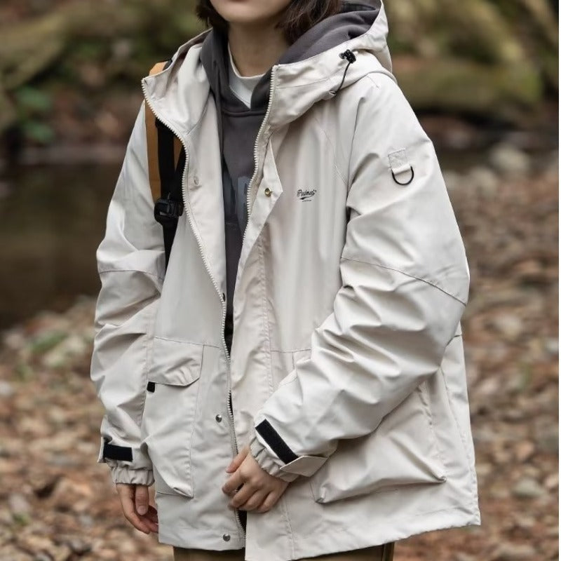 Chaqueta con capucha al aire libre para hombres y mujeres