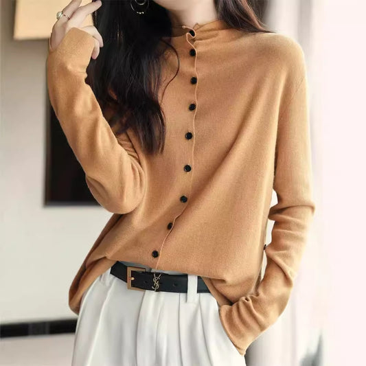 Women's Autumn Long Sleeve Thin Sweater Coat Cardigan