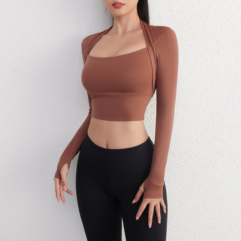 Crop Top de entrenamiento secado rápido con almohadilla para el pecho