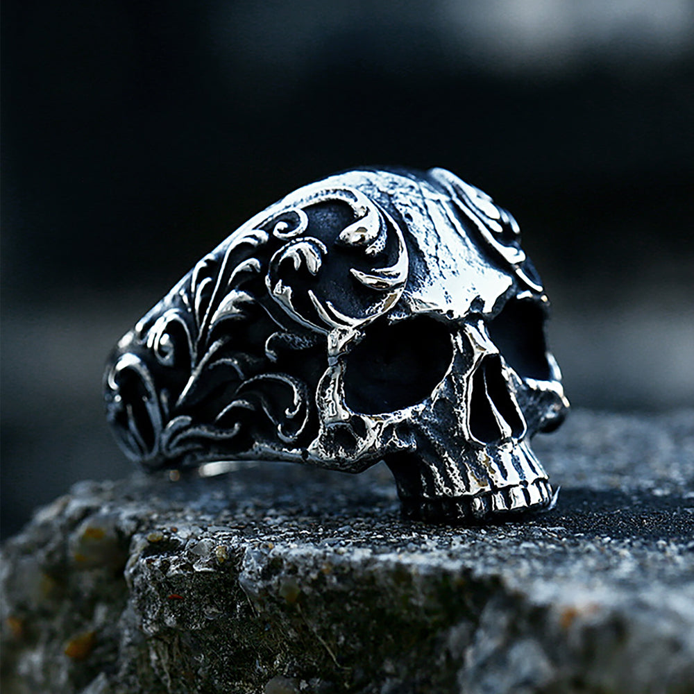 Anillo de hombre punk dominante de acero inoxidable