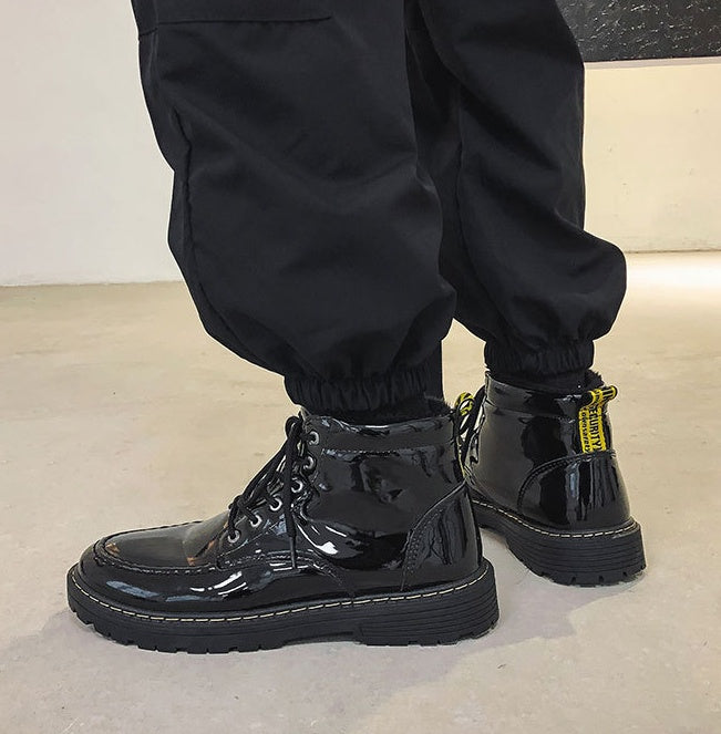 Botines brillantes de invierno para hombre