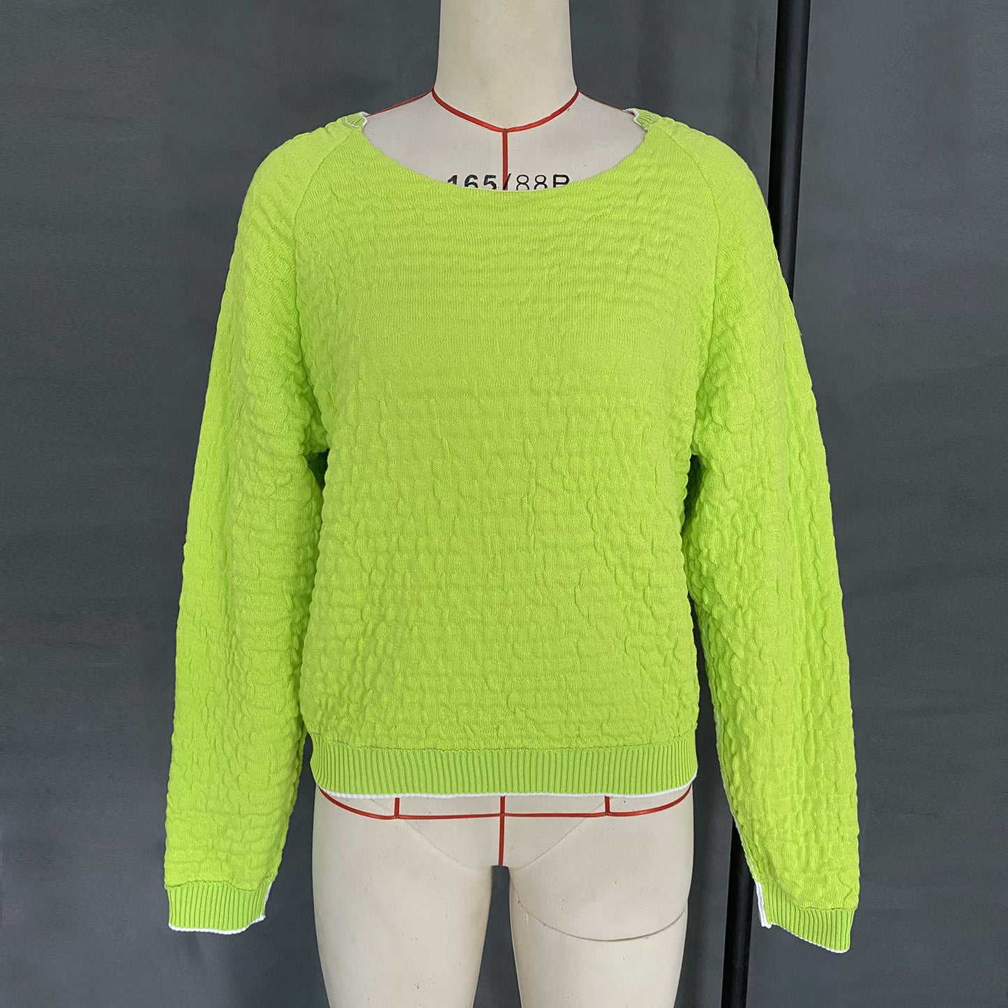 Women's Two-color Woolen Loose Sweater