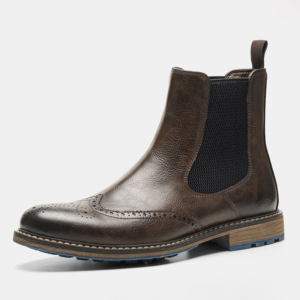 Botas Chelsea con retales vintage de moda para hombre