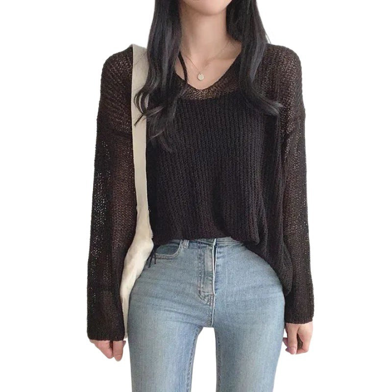 Loose-fitting Versatile Thin Sun Protective Blouse