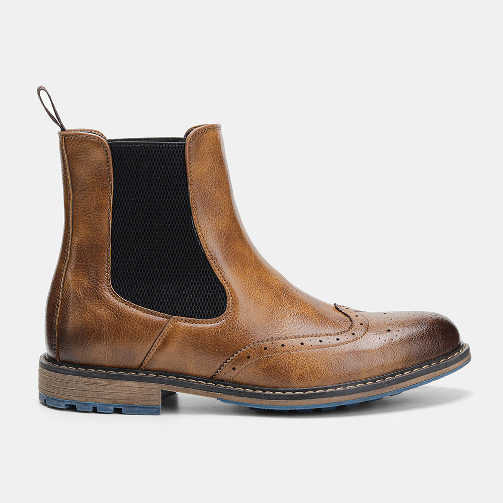 Botas Chelsea con retales vintage de moda para hombre