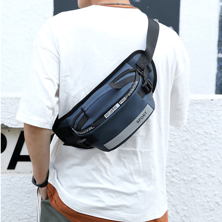 Bolso de cintura reflectantes para hombre, bolso cruzado para viajes, caminar, correr, senderismo, ciclismo